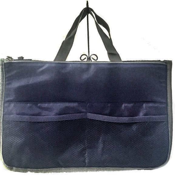 Navy Blue Tote Organizer - Picture 1 of 8